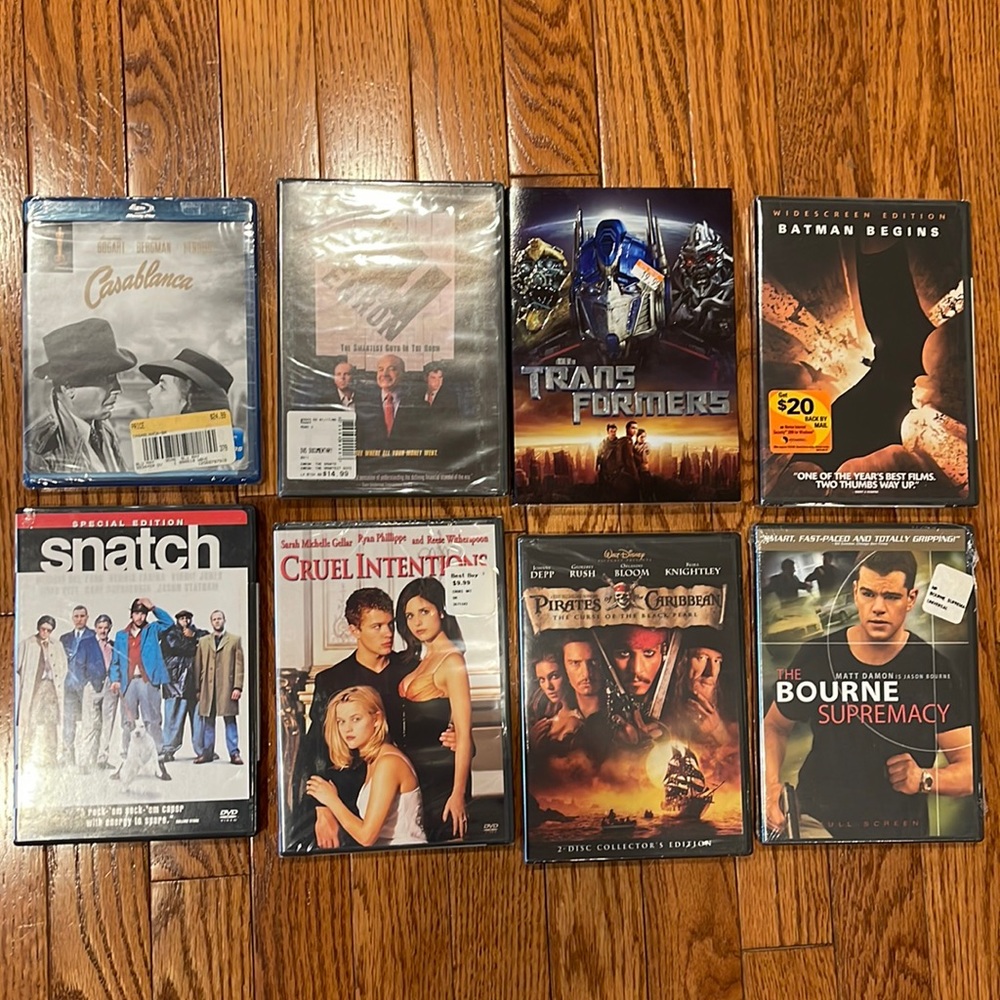 Lot of 8 New Wrapped DVD’s- Batman begins and more